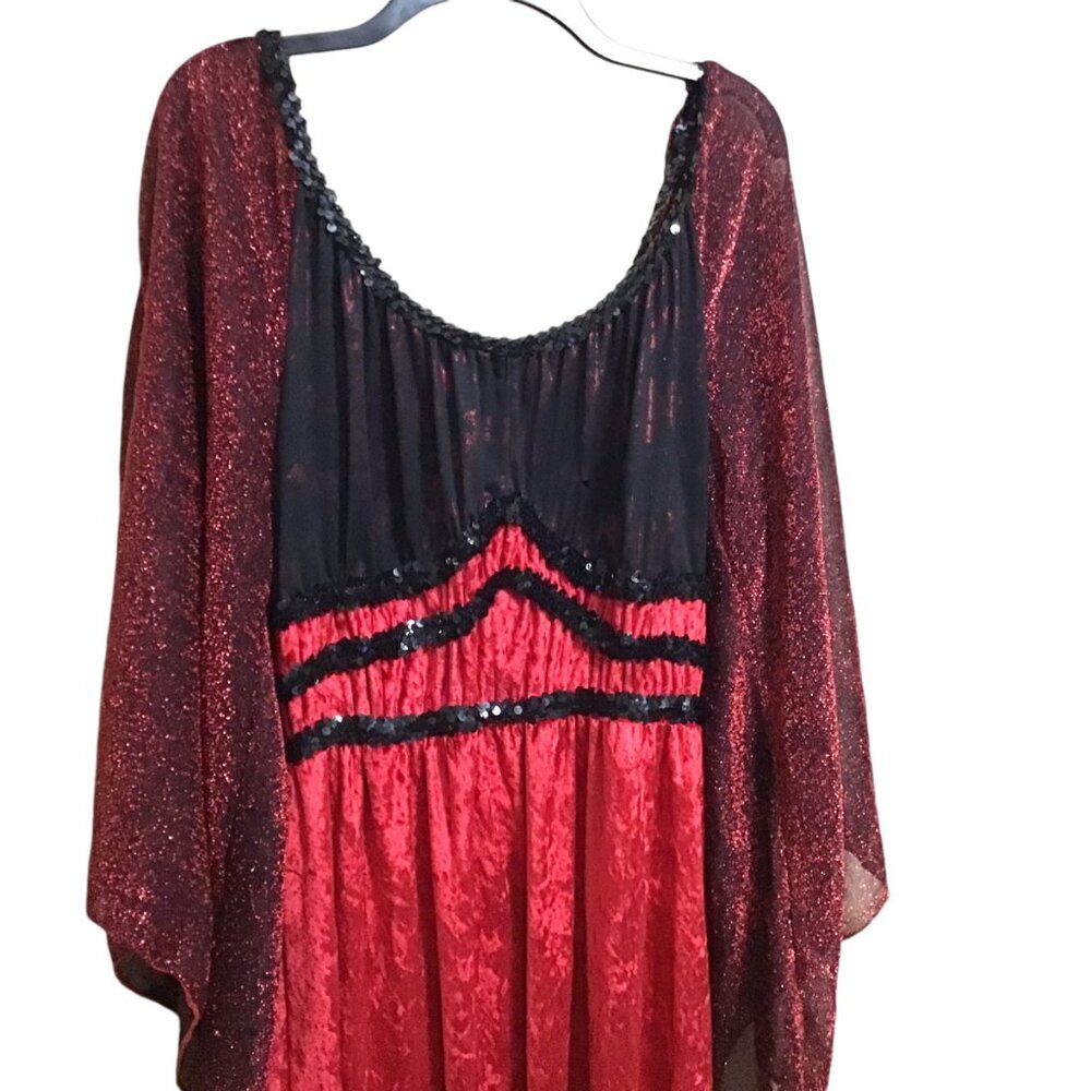 Vampire Witch Mistress Goth Queen Adult L XL Cosplay Halloween Costume Gothic - Picture 2 of 6